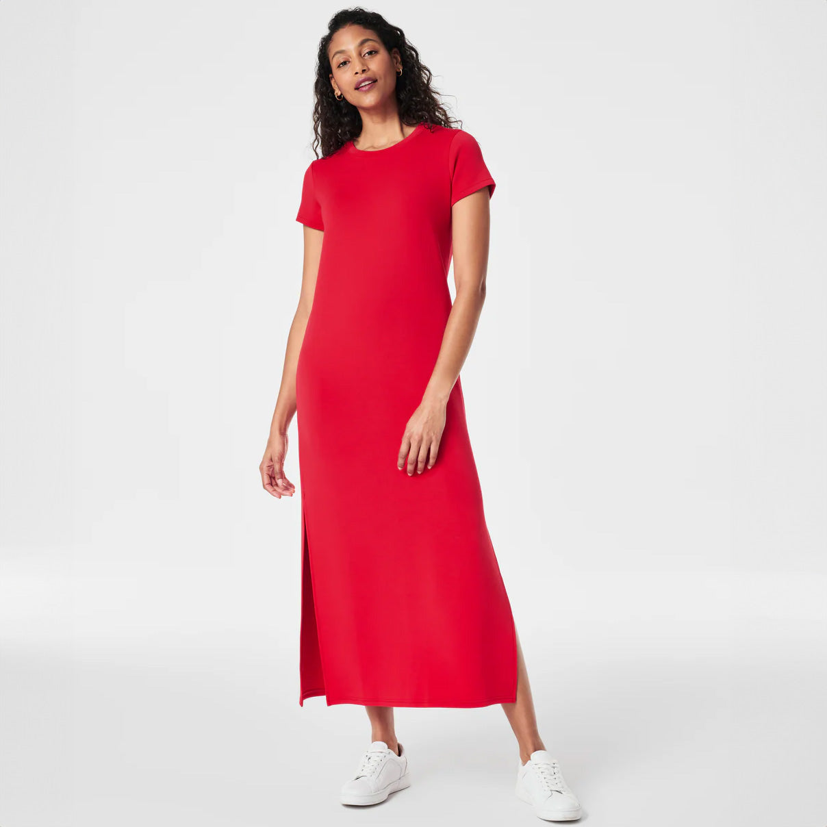 Airessentials Maxi Tshirt Dress in Red