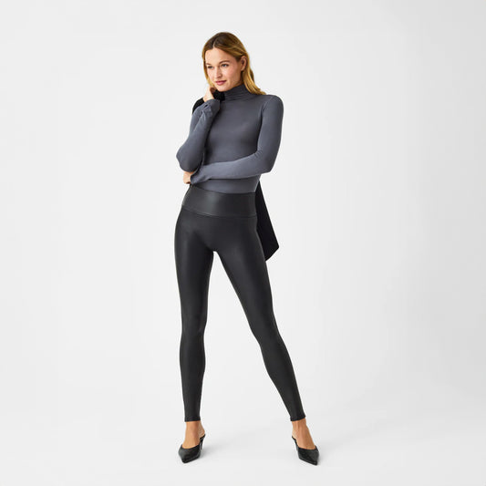 Spanx Faux Leather Legging in Black