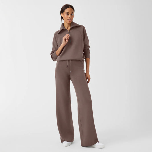 Air Essentials Wide Leg Pant in Smoke