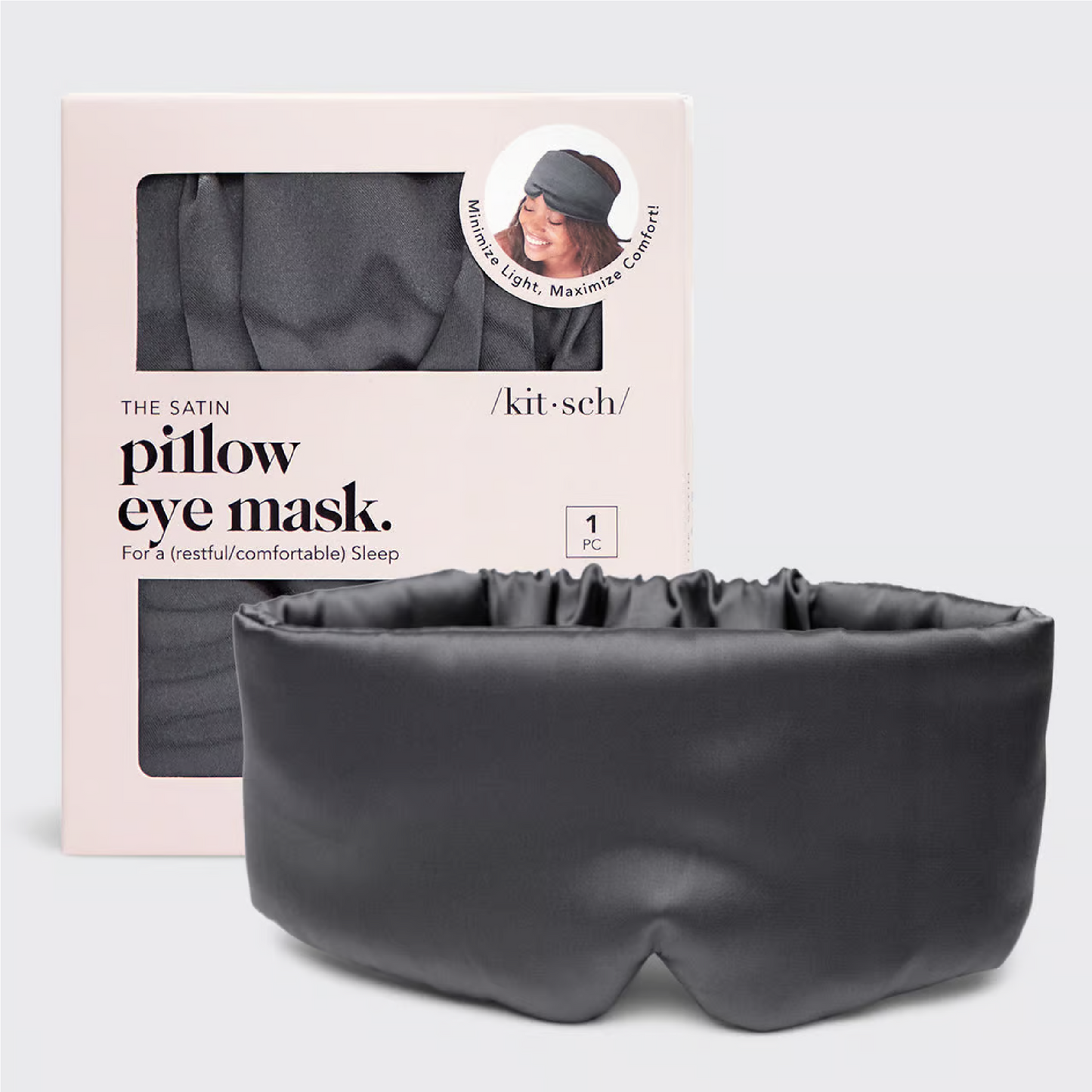 Pillow Eye Mask - Charcoal