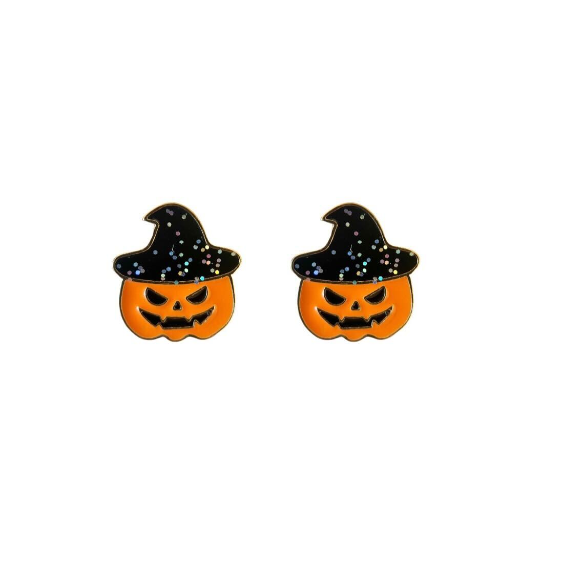 Pumpkin Stud Earring