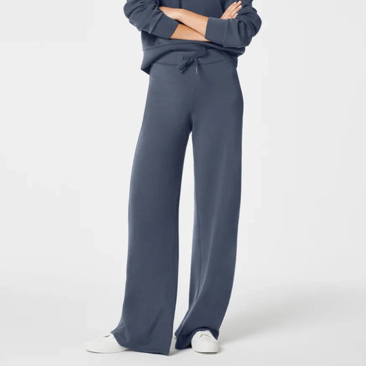 Air Essentials Wide Leg Pant in Dark Storm