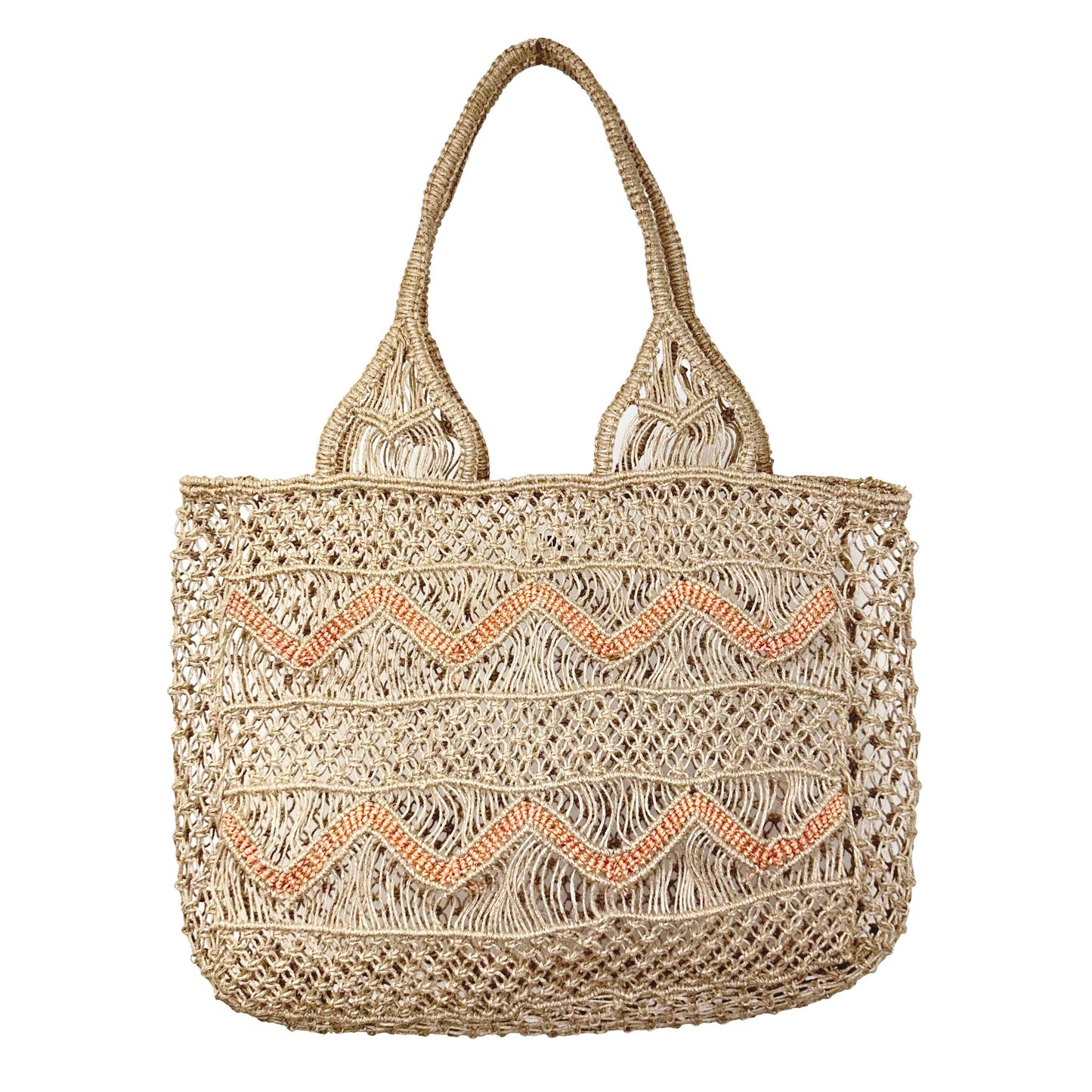 Lona Jute Bag in Coral