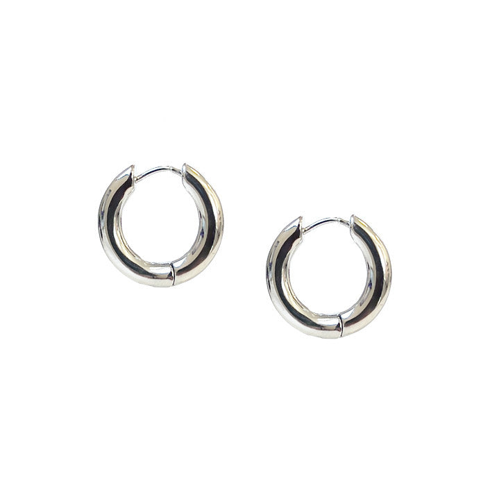 Simple Thick Hoop Earring