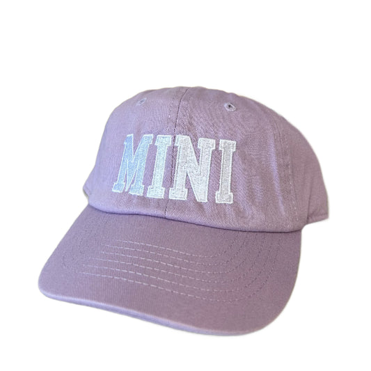 Mini Baseball Hat in Lavender