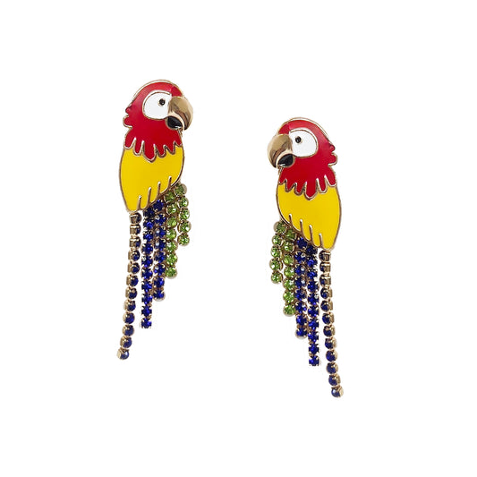 Parrot Crystal Earring