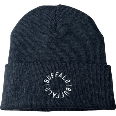 Buffalo Circle Beanie Black/white