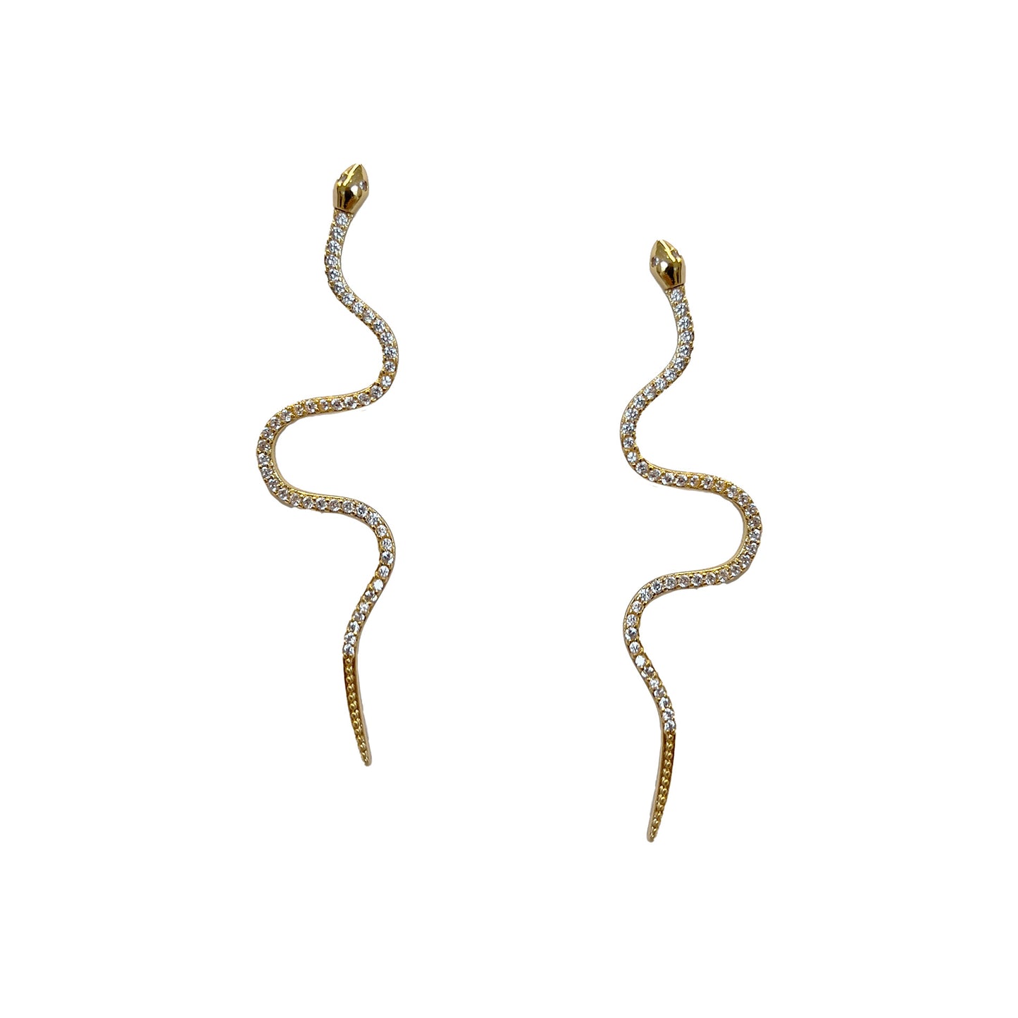 Crystal Serpent Earring