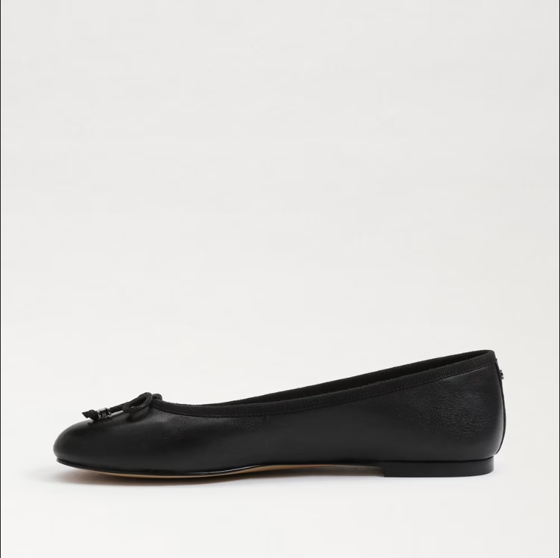 Felicia Luxe Ballet Flat in Black