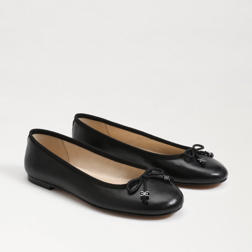 Felicia Luxe Ballet Flat in Black