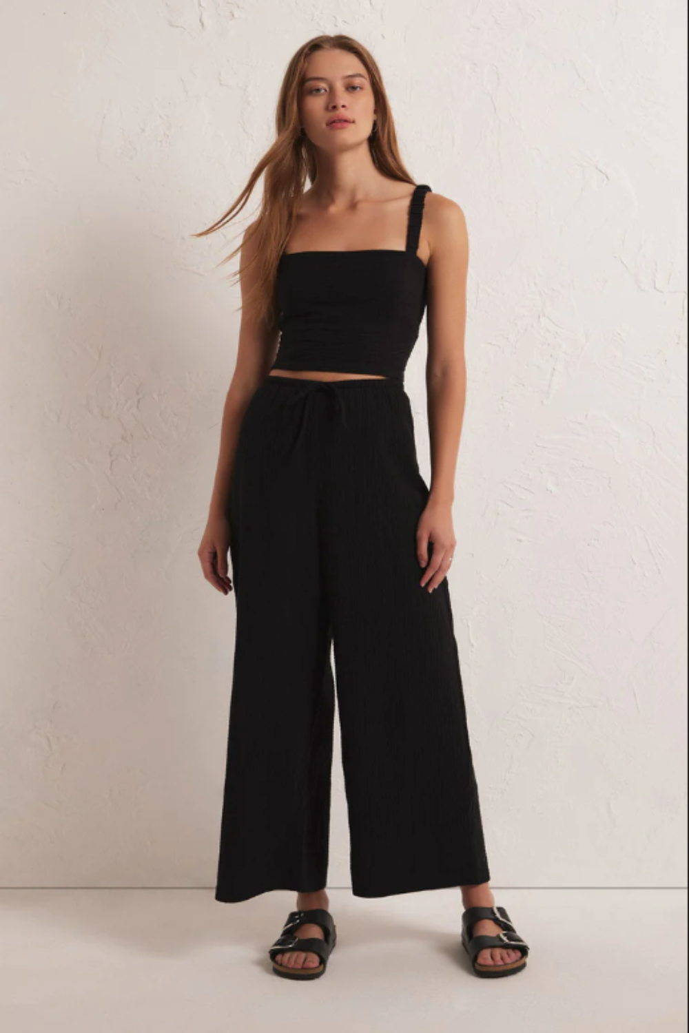 Barbados Gauze Pant in Black