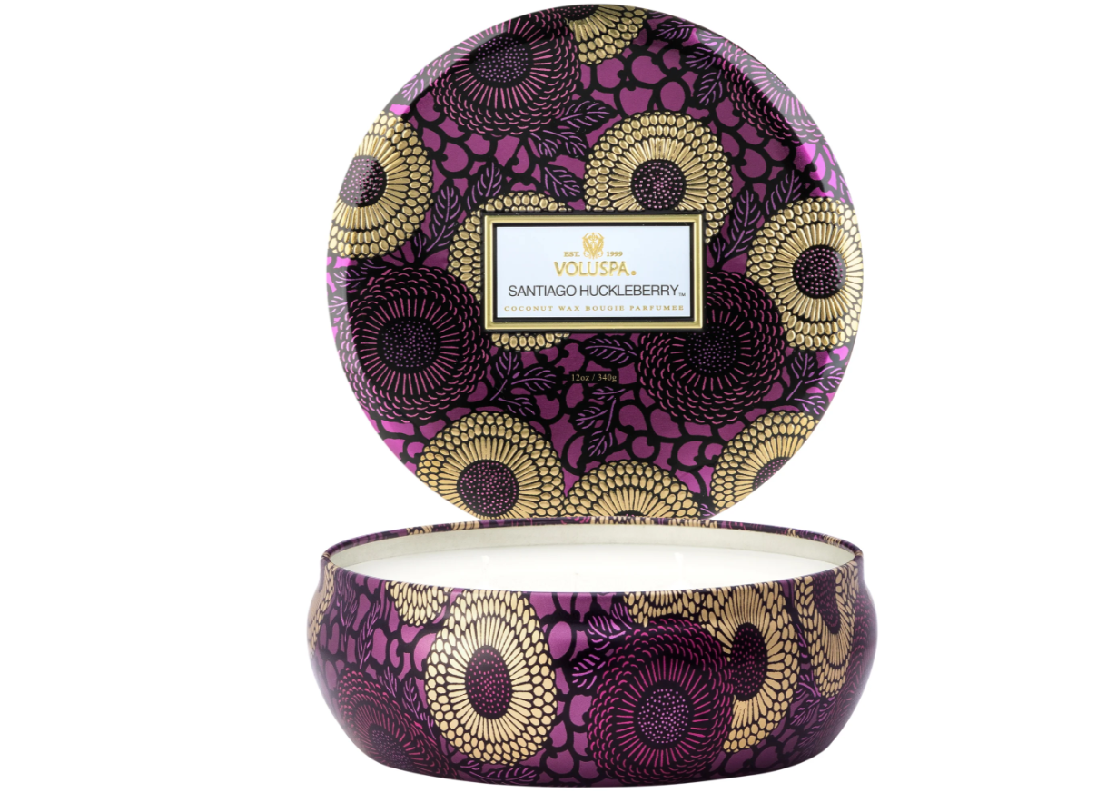 Santiago Huckleberry 3 Wick Tin Candle