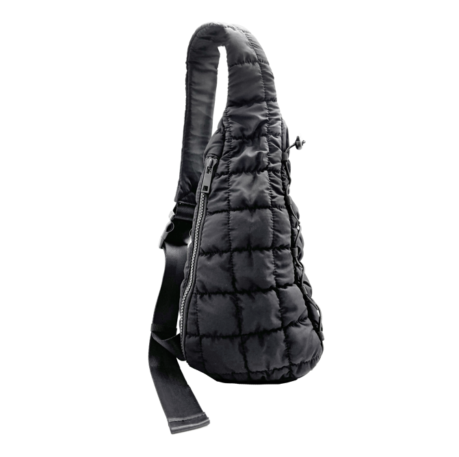 Quilted Sling Bag in Black