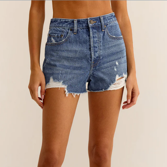 Classic Hi Rise Denim Short in Vintage indigo