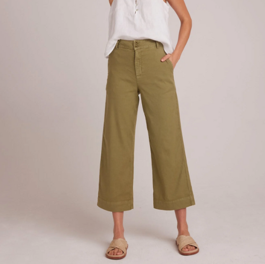 Saige Crop Pant in Army