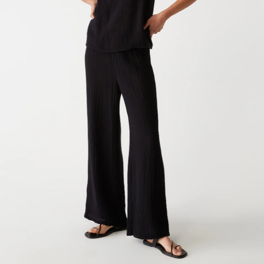 Susie Gauze Pant in Black