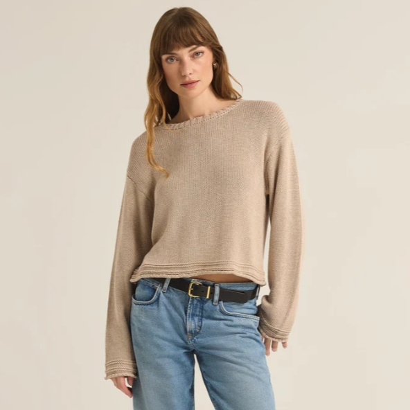 Emerson Sweater in Oatmeal Heather