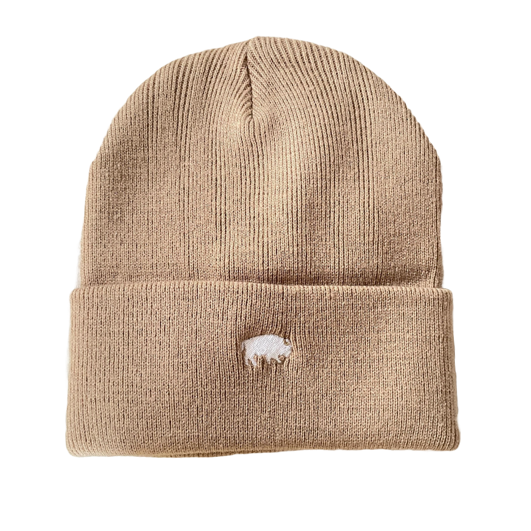 Micro Standing Buffalo Beanie in Khaki