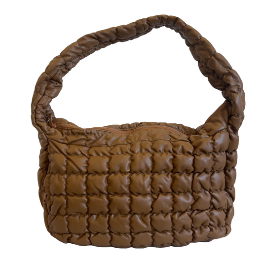 Carry All Quilted Bag in Camel