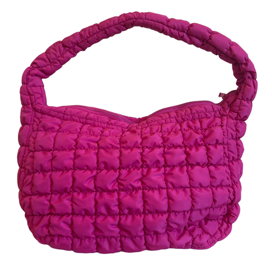 Carry All Quilted Bag in Fuchsia