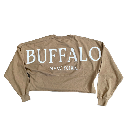 Buffalo Ny Cropped Long Sleeve Crew