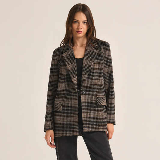 Kingston Relaxed Plaid Blazer