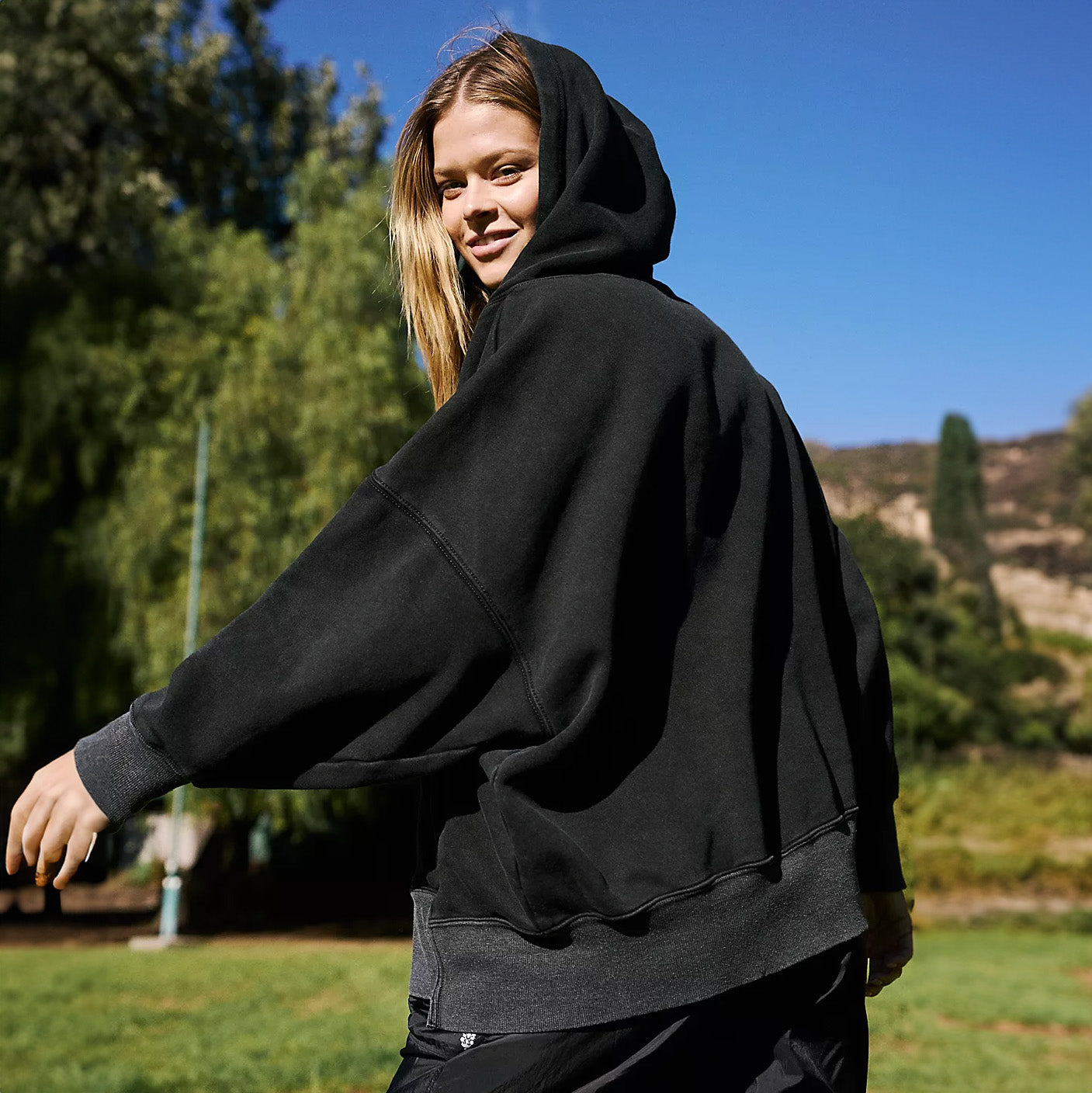 Sprint To The Finish Hoodie in Black