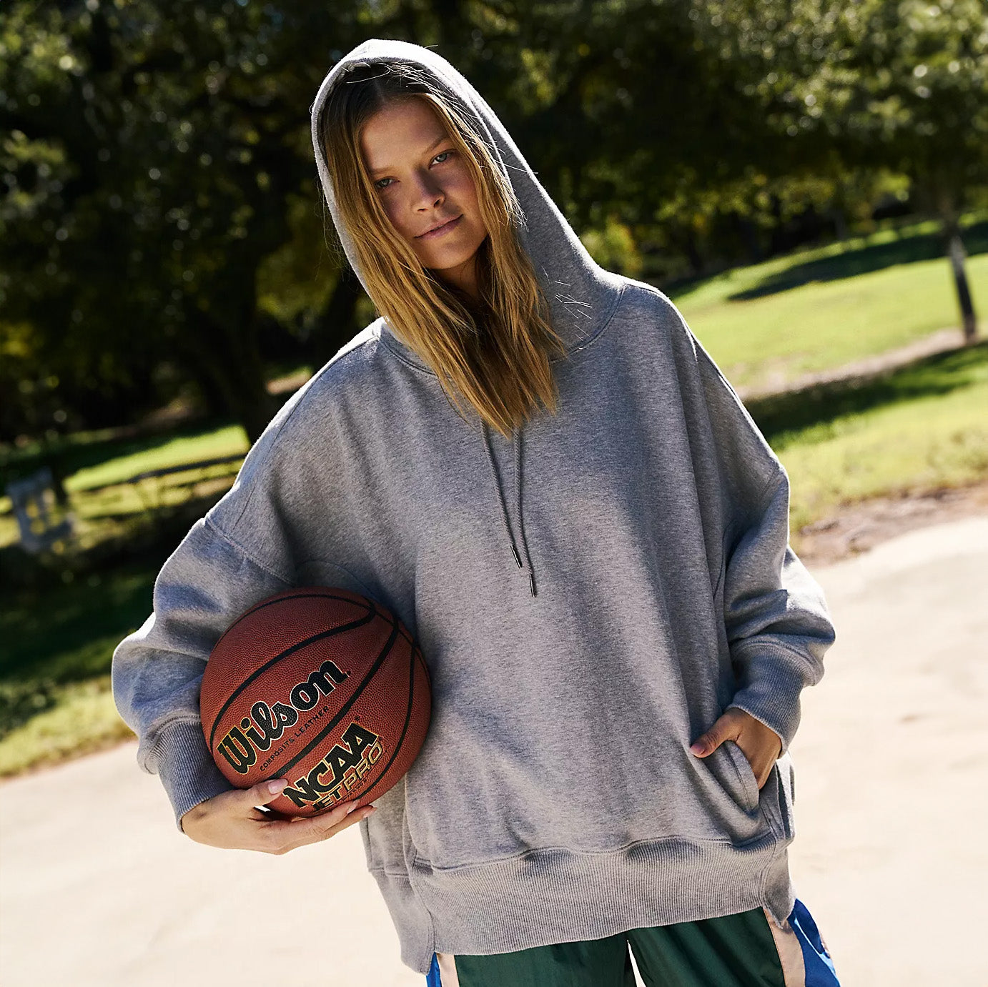 Sprint To The Finish Hoodie in Heather Grey