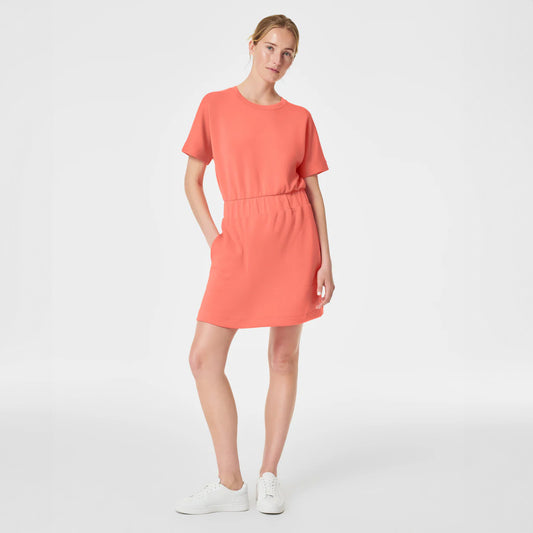 Aire Cinched Tee Dress in Sun Punch